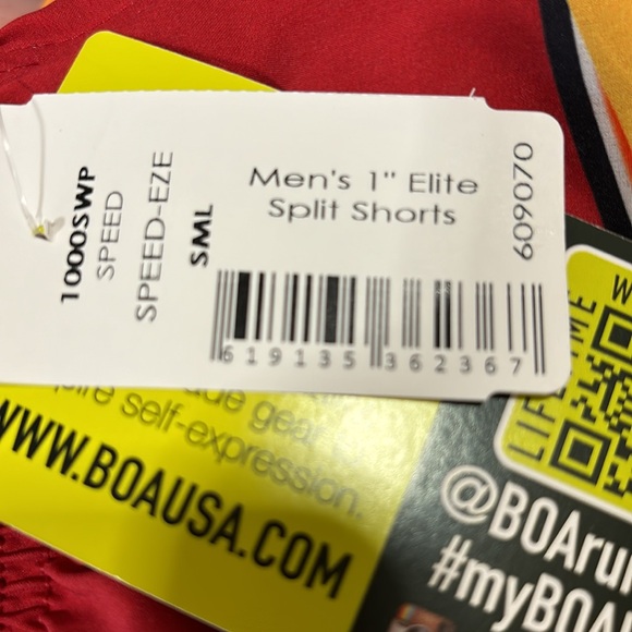 B.O.A. Men’s 1” Elite Split Shorts - Picture 6 of 6